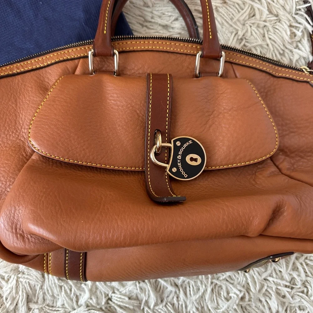 Dooney & Bourke Brown Leather Handbag - Picture 2 of 6